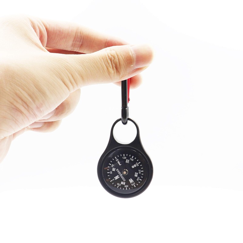 DETUCK Compass Keychain Portable Metal Survival Compass for Hiking Camping