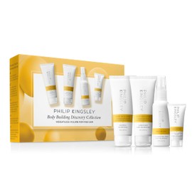 Philip Kingsley | Body Building Volumizing Collection | Includes Shampoo, Conditioner, Root Boosting Volumizer Spray and Hair Plumping Volume Cream | Lifts Fine, Limp, Flat, Flyaway Hair | Set Of 4