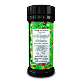 Bearded Butchers Zesty Lime Blend Seasoning, 9 oz Large Shaker - Fresh Lime Flavor with Savory Seasonings, Ideal for Fish, Tacos, Dips, Guacamole, and More! No MSG, Gluten-Free