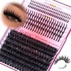 Volume Lash Clusters With Spikes 100D Thick Eyelash Clusters With