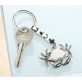 GILDE Crab Crab Metal Keyring 40 g in Black Gift Box, silver, 10 cm