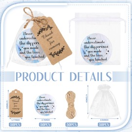 Tradder 50 Sets Inspirational Appreciation Gifts Compact Mirrors Bulk Employee Appreciation Gifts for Women Gift Sets Pocket Makeup Mirrors for Bachelorette Bridal Souvenir Gift (Pink and Purple)