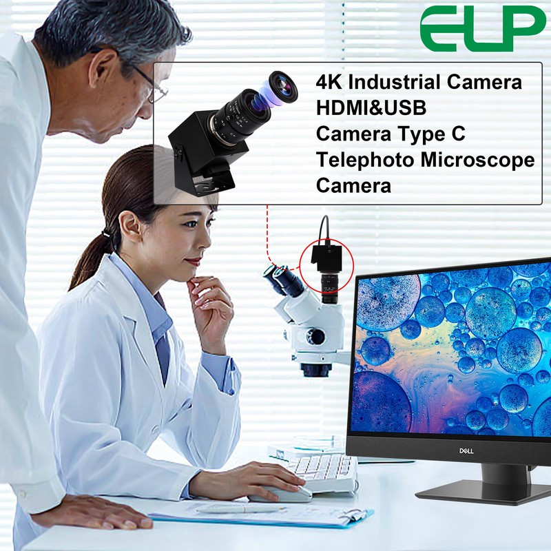ELP 4K 30FPS USB HDMI USB Camera Manual Zoom Webcam