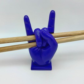 Ycchensying Rock Hand Drumstick Display Holder - Premium Stand for Sticks and Drums, Ideal Rack for Showcasing Drumsticks, Stylish Case and Display Unit for Rock and Roll Enthusiasts (Purple)