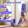 Oppvoci 3-Lane Flexible Race Track, Bendable Car Track Playset Toy