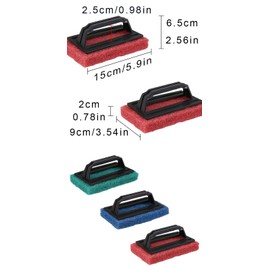 LNGJIN4 Stücke Pool Schwamm Bürsten,Swimming Pool Brush,Pool Reinigung,Poolreinigung Handschrubber,Pool Bürste,Poolbürste Für Folienpool,Pool Bürsten Set,Pool Reinigungsbürste,für die Poolreinigung