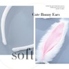 Pink Bunny Ears Furry Rabbit Ears Cute Fluffy Easter Bunny