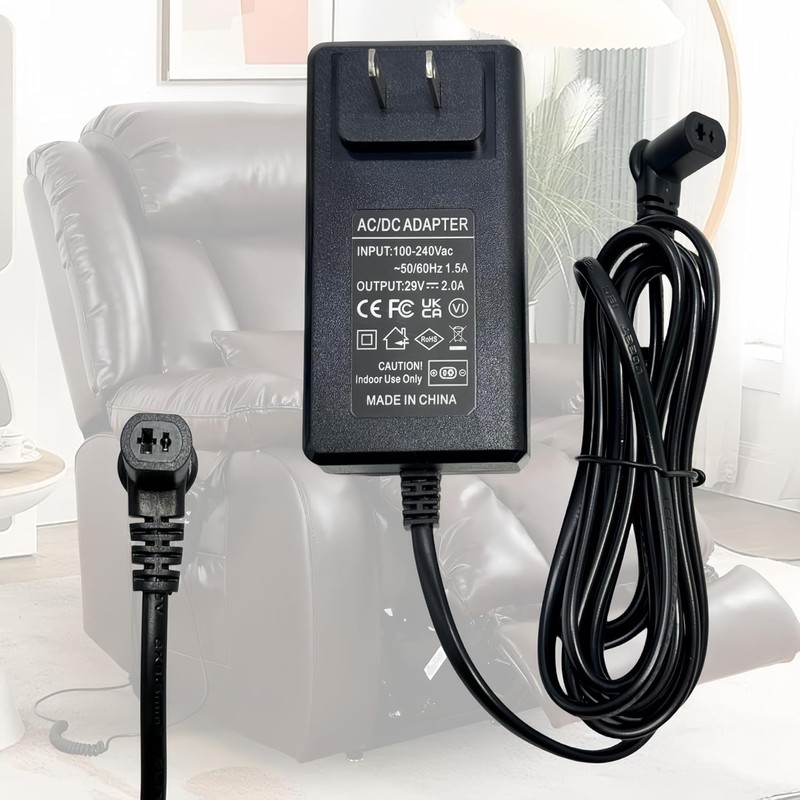 29V 2A AC/DC Power Supply for Recliner,Universal 2-Pin Switching Power