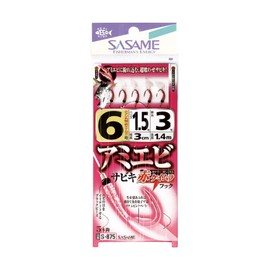 (, Needle (Sasame) net SHRIMP Uneven (Red Quartz) sabiki Small – 875 6 # # # #