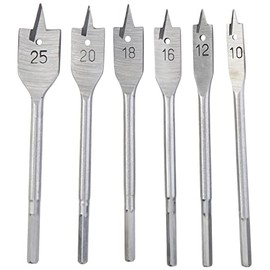 6PC Flat Wood BIT Set
