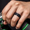 ThunderFit Silicone Rings for Men, Breathable Edition Step Edge Rubber