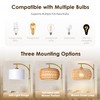 DRAWNCAT Gold Boho Rattan Floor Lamp w/Remote, Dimmable (2700K -