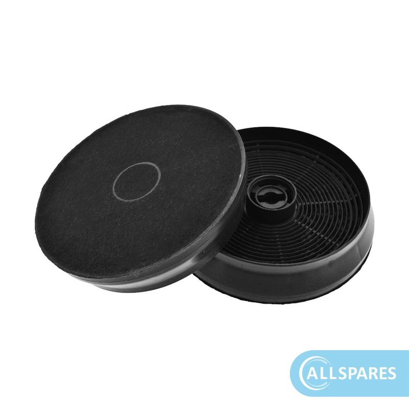AllSpares Activated Carbon Filter (x2) for Cooker Hoods Suitable for
