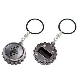 Borussia Mönchengladbach Bottle Cap Keyring, gray