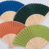 Nishikawa Shoroku Shoten Lotus Fan (Light Green), Open State: H