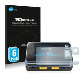 Savvies Pack of 6 Screen Protectors Compatible with ToolkitRC M6D Dual Charger Screen Protector Ultra Transparent