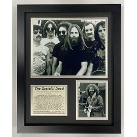 Grateful Dead Collectible | Framed Photo Collage Wall Art Decor - 12"x15" | Legends Never Die