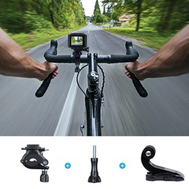 AKASO Action Camera Bike Kit Compatible for EK7000/EK7000 Pro/Brave 4/Brave 4 Pro/Brave 7 LE/Brave 7/Brave 8/V50X/V50 Pro/V50 Elite/GoPro Hero 11 10 9 8 7/DJI/Apexcam Action Camera