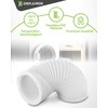 DEKAROX 1.5 m PVC Exhaust Hose Diameter 100/102 mm Flexible