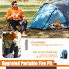 22 inch Portable Outdoor Fire Pit for Camping Upgrade Foldable