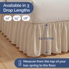 Bedskirt Queen Size Ruffle - 15 inch Drop Dust Ruffle