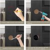 MOROBOR 8 Pack Round Sliding Closet Door Handles, Stainless Steel,
