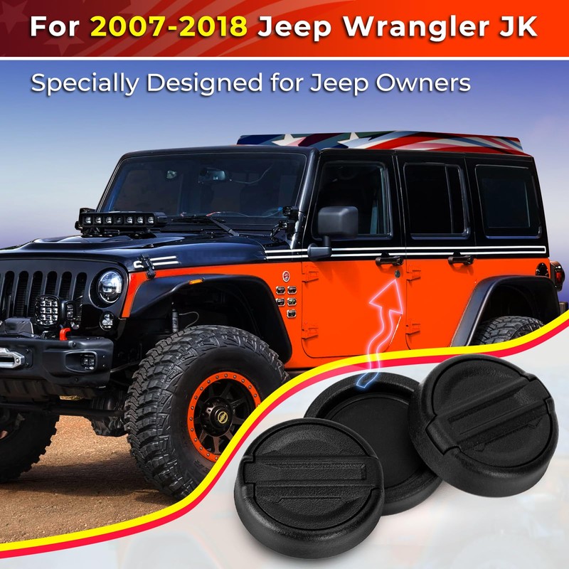 CALBEAU Keyhole Covers for 2007-2018 Jeep Wrangler JK Door, Strong