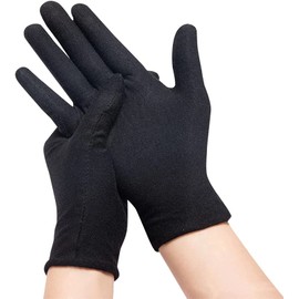 LIKENNY Black Gloves, Dresses, Jewelry Gloves, Handkerchief, Thin, Hospitality, Work, Driver, Ceremonies, Drivers, Formal, Security, Ceremonies, Precious Metals, Valuables, Jewelry Inspection, Appraisal, Quality Control, Unisex, Set of 3