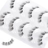 Natural Clear Band False Eyelashes Wispy Faux Mink Lashes Cat
