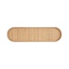 Kate and Laurel Planche Decorative Capsule Woven Tray with Solid