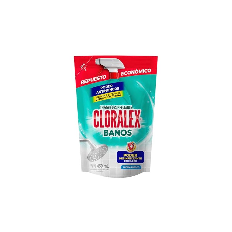 Cloralex Baños Antihongos con Cloro Repuesto 450ml