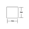 Rainwater Pipe/Downpipe Brackets - White Square Pipe Clips - Pack