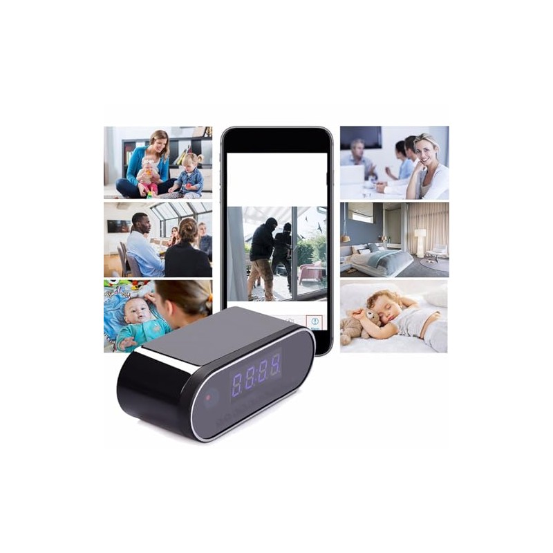 Yunseity Cámara de Reloj, Reloj de Cámara Oculta WiFi HD
