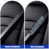 JDDRY 2PC Seat Belt Neck Protector,Car Seat Belt Covers Pads,Leather