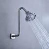 Angled Shower Arm with Flange S Shaped Rainfall Shower Head