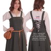 Anna - Medieval Viking Apron Overdress with Laced Back -