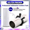 2Pcs Sublimation Tumbler Pinch ABS Anti Slip Flat Side Sublimation