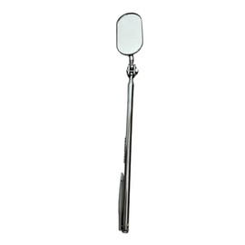 Glowten Shatterproof Unbreakable Telescoping Inspection Mirror (Acrylic Mirror, No Glass) (Mini Oval)