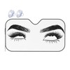 VunKo Front Window Car Sun Shade Windshield- Funny Female Eyes