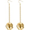 Rave Envy Disco Ball Earrings for Women - 70's Gold,