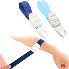 Tourniquet, Tourniquet, Tourniquet, One-Touch Tourniquet, Latex-free, 2 Emergency Snap-on Bands (1 Navy Blue / Navy Blue)