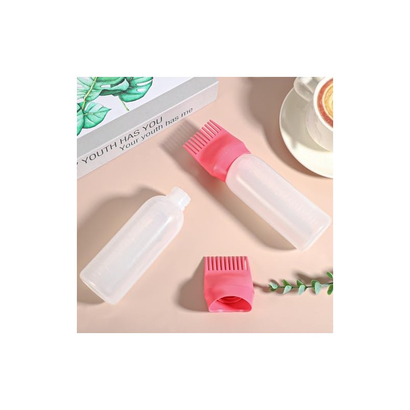 2 Pack Root Comb Applicator Bottle, 6 Ounce Oil Applicator