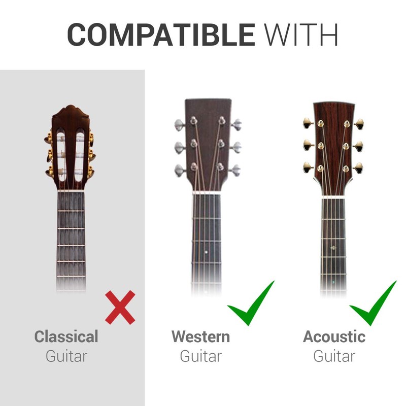 kwmobile Set of 6 Guitar Strings - Set of Replacement