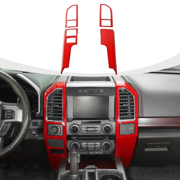 RAZPOY for F150 Interior Trim Kit, 4PCS Center Console AC