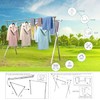 AUGMIRR Clothes Drying Racks Outdoor, 82 Inches Updated Version,Stainless Steel