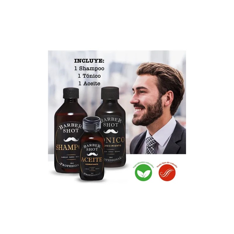 Kit Hidratante De Bergamota Para Cabello Barba Y Bigote