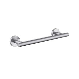 TASTOS 12 Inch Single Towel Bar Rack, Brushed Nickel, SUS 304 Stainless Steel Round Bathroom Towel Bar, Heavy Duty Towel Holder, Kitchen Towel Rod, Wall Mount with Screws