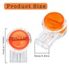 ciciment Button Cable UY Orange Clear Waterproof Crimp Butt Splice