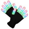 FlashingBlinkyLights Soft Stripe Light Show LED Glow Gloves