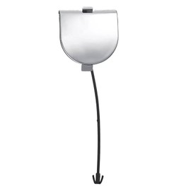 Bohaner Cover Cap for Towing Eye Chrome Trim Cover Rear Bumper 735455393 Rear Bumper Towing Eye Cover Towing Hook Cover for Fiat 500 2007-2015